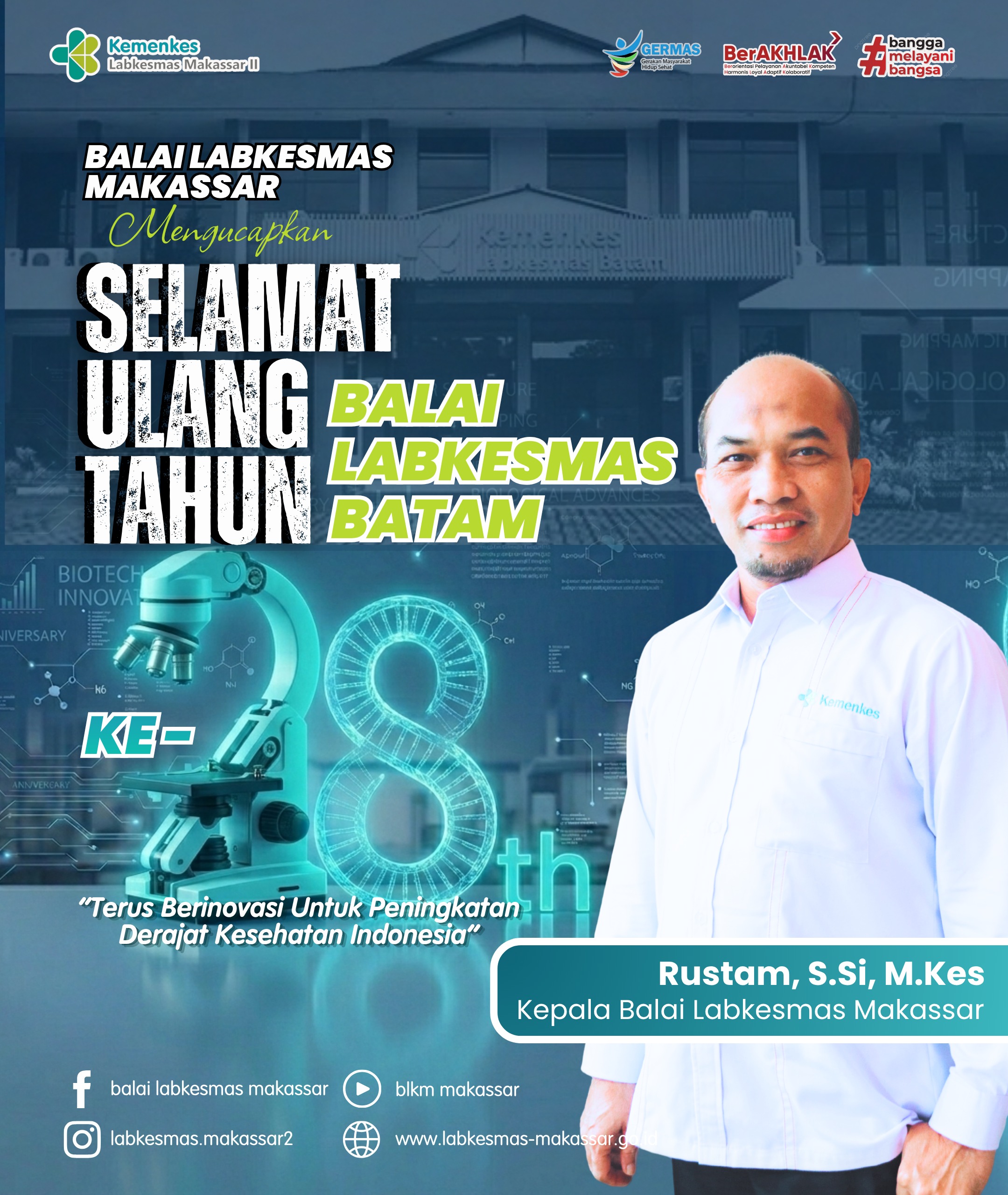 Gambar Ucapan HUT ke 28 Balai Labkesmas Batam